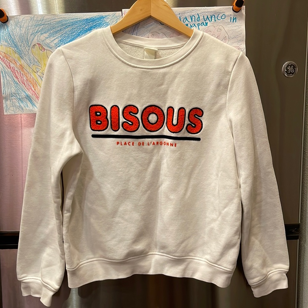 H&M Bisous “Kisses” Sweatshirt
